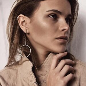 Flat Upper kõrvamansett (ear cuff) – hõbe