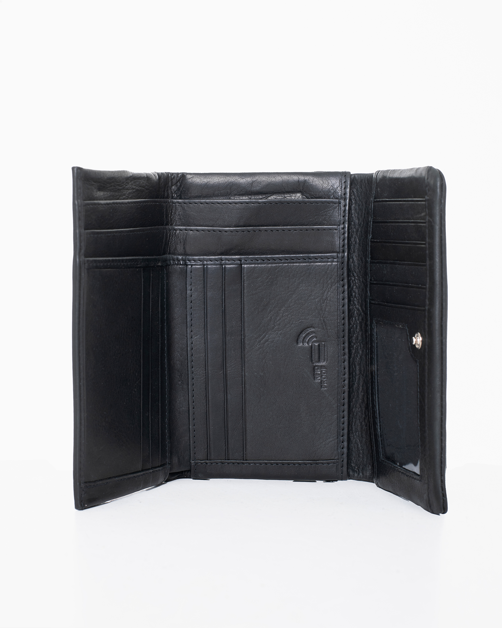Nabo nahast rahakott NK305 RFID-kaitsega – must