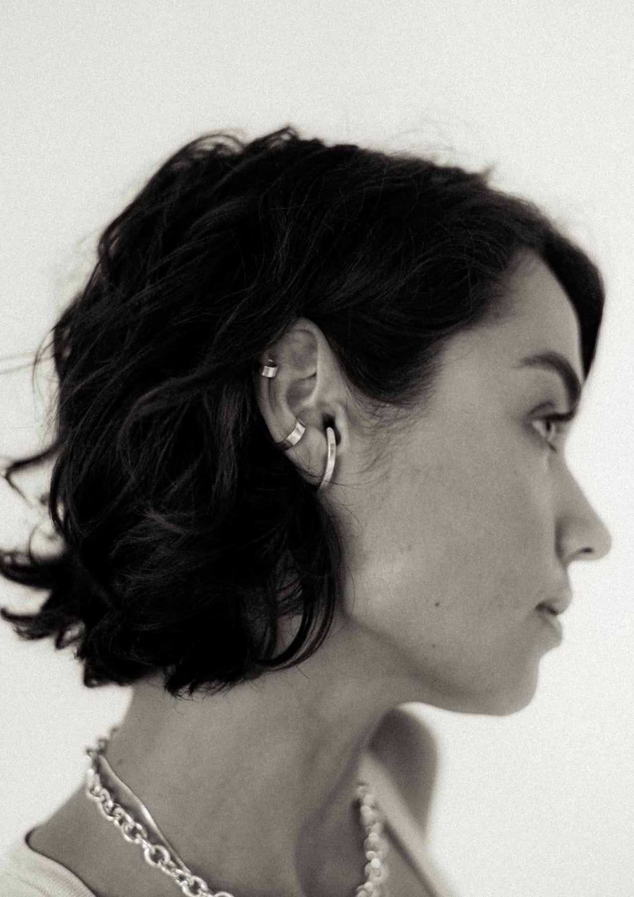 Flat kõrvamansett (ear cuff) – hõbe - Pilt 5