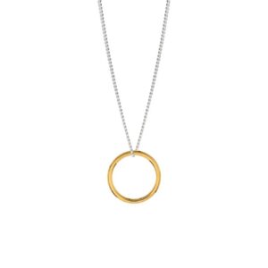 Circle kaelakee ringripatsiga – kullatud