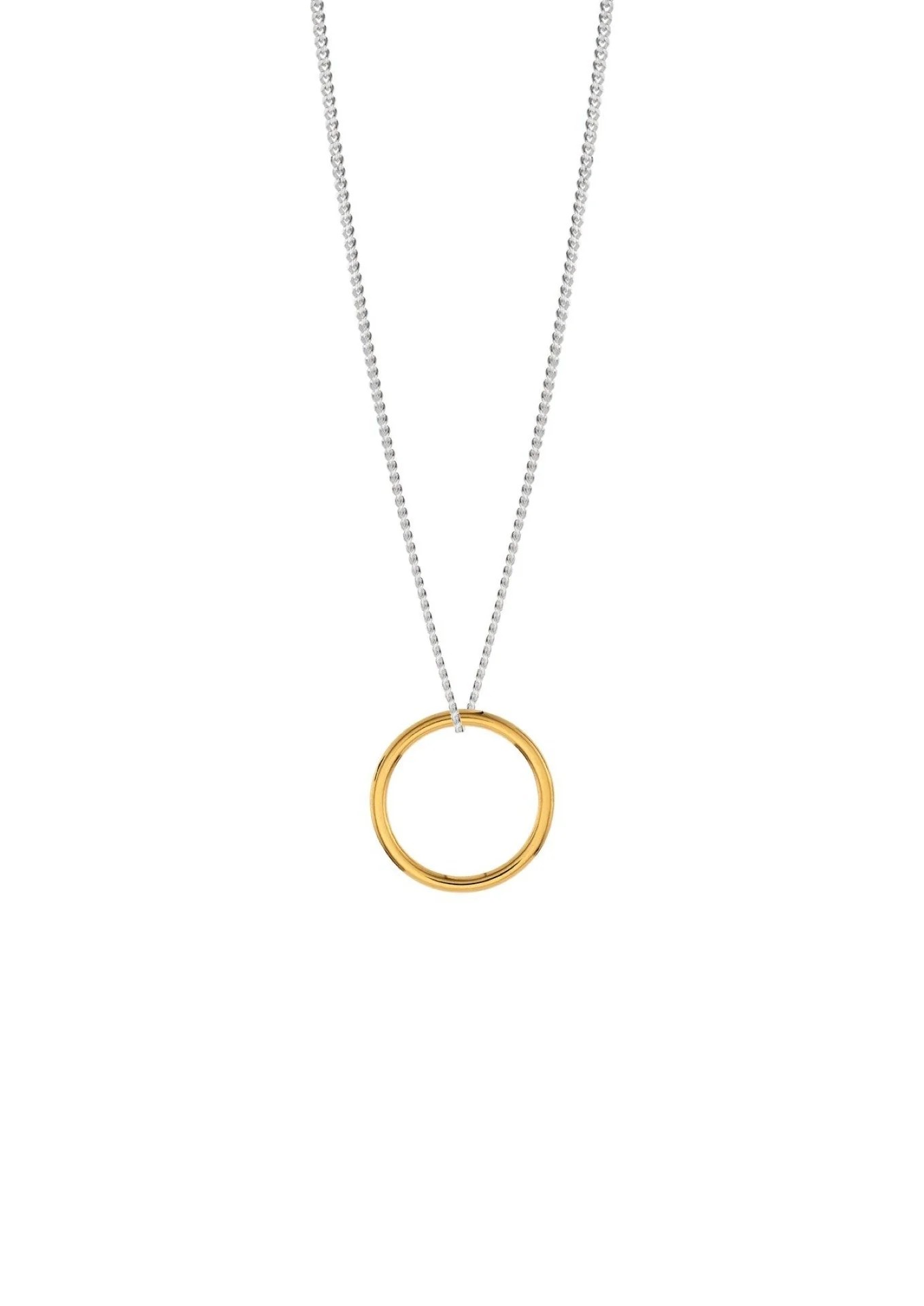 Circle kaelakee ringripatsiga – kullatud - Pilt 2