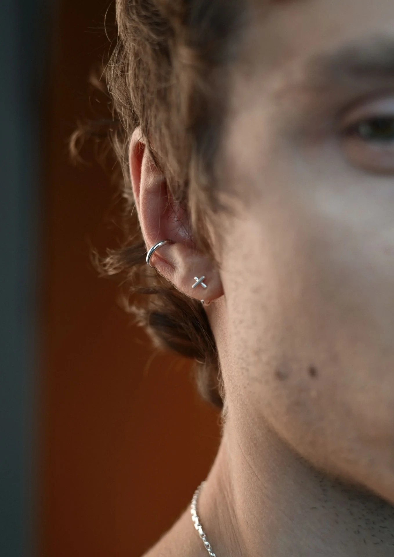 Line kõrvamansett (ear cuff) – hõbe - Pilt 7