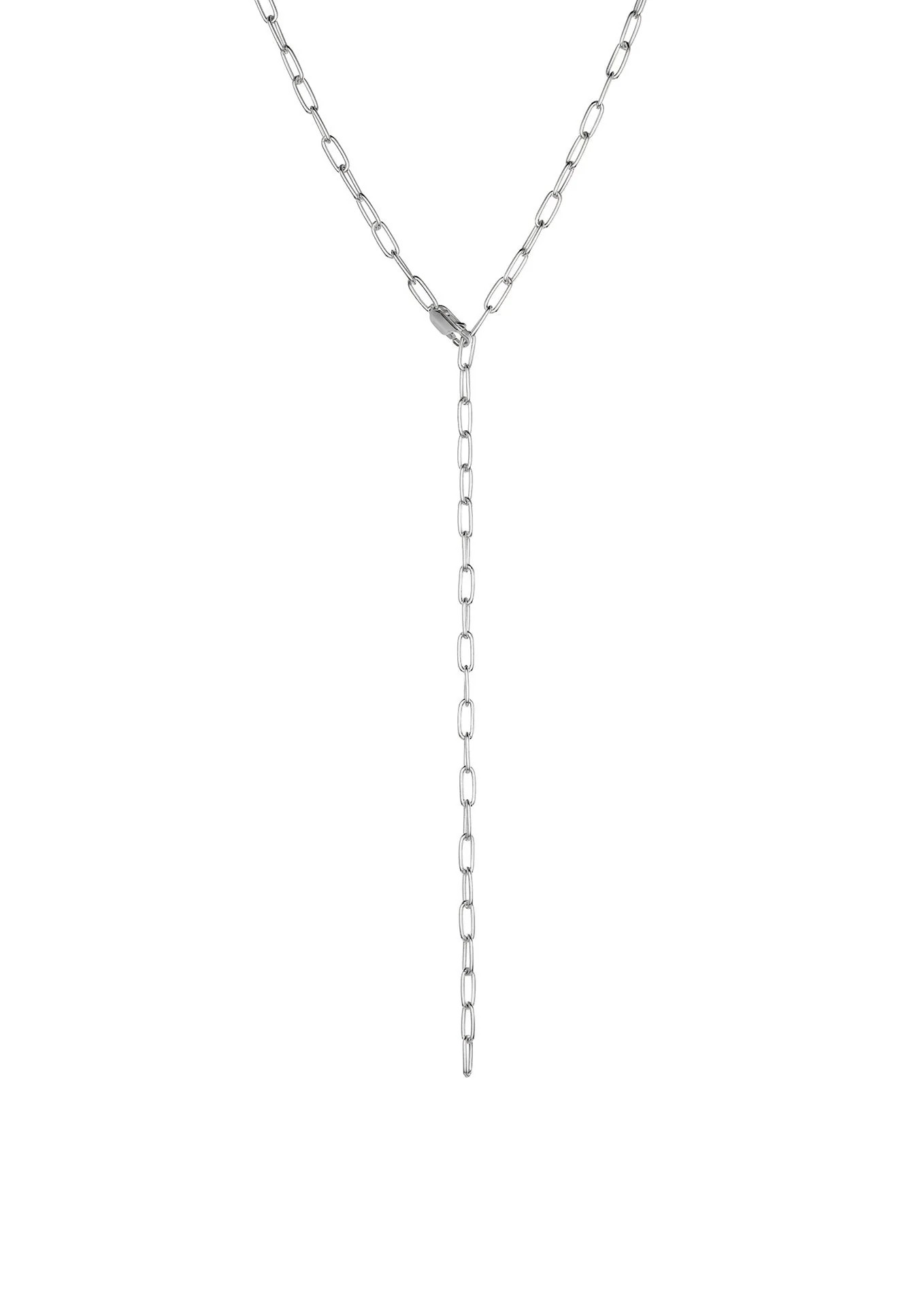 Paper Clip Y-kaelakee – hõbe - Pilt 2