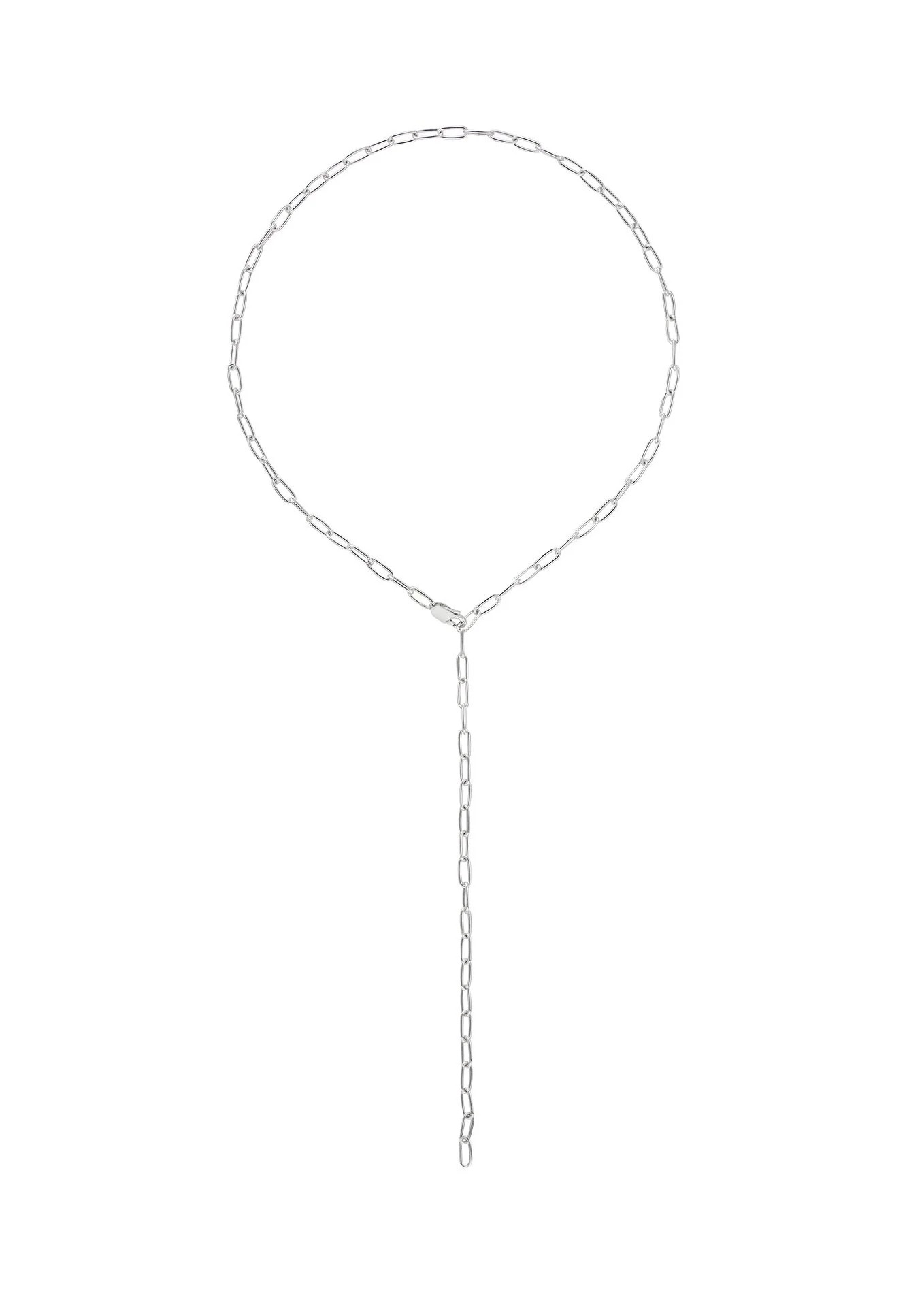 Paper Clip Y-kaelakee – hõbe - Pilt 13