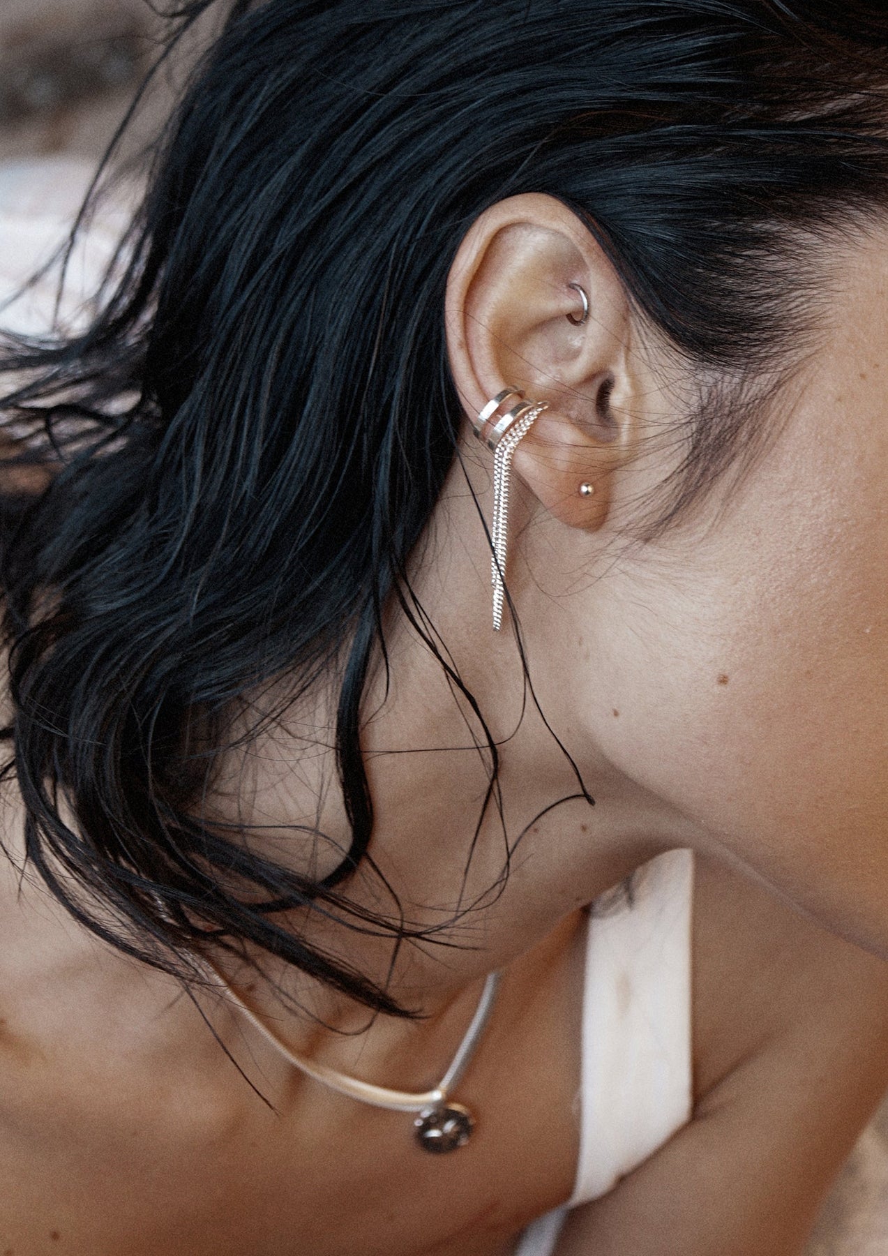 Revolve kõrvamansett (ear cuff) – hõbe - Pilt 2