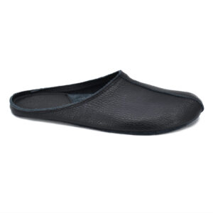 Sulbi taaskasutatud nahast sussid unisex – mustad
