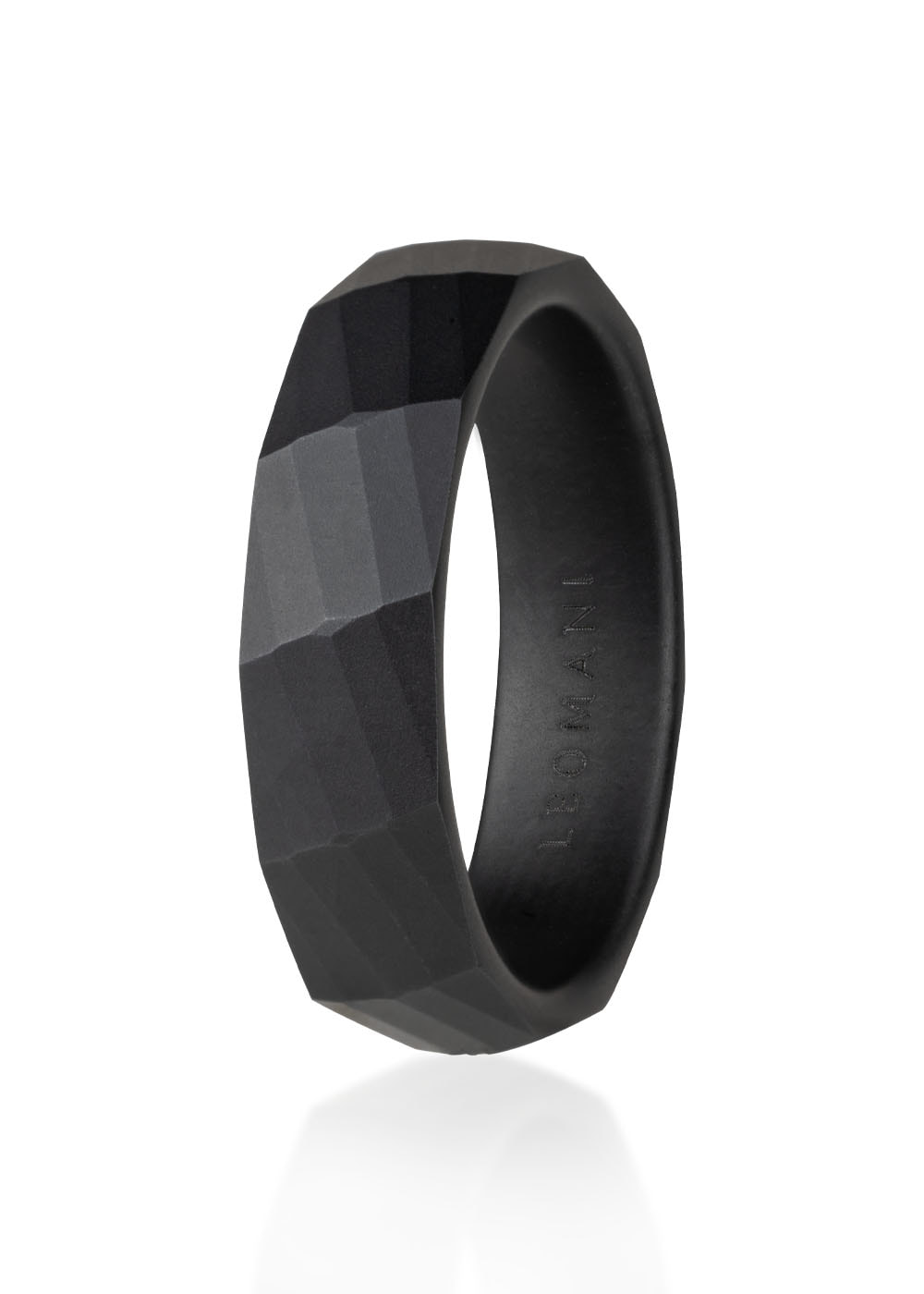 Sir keraamiline sõrmus meestele – must