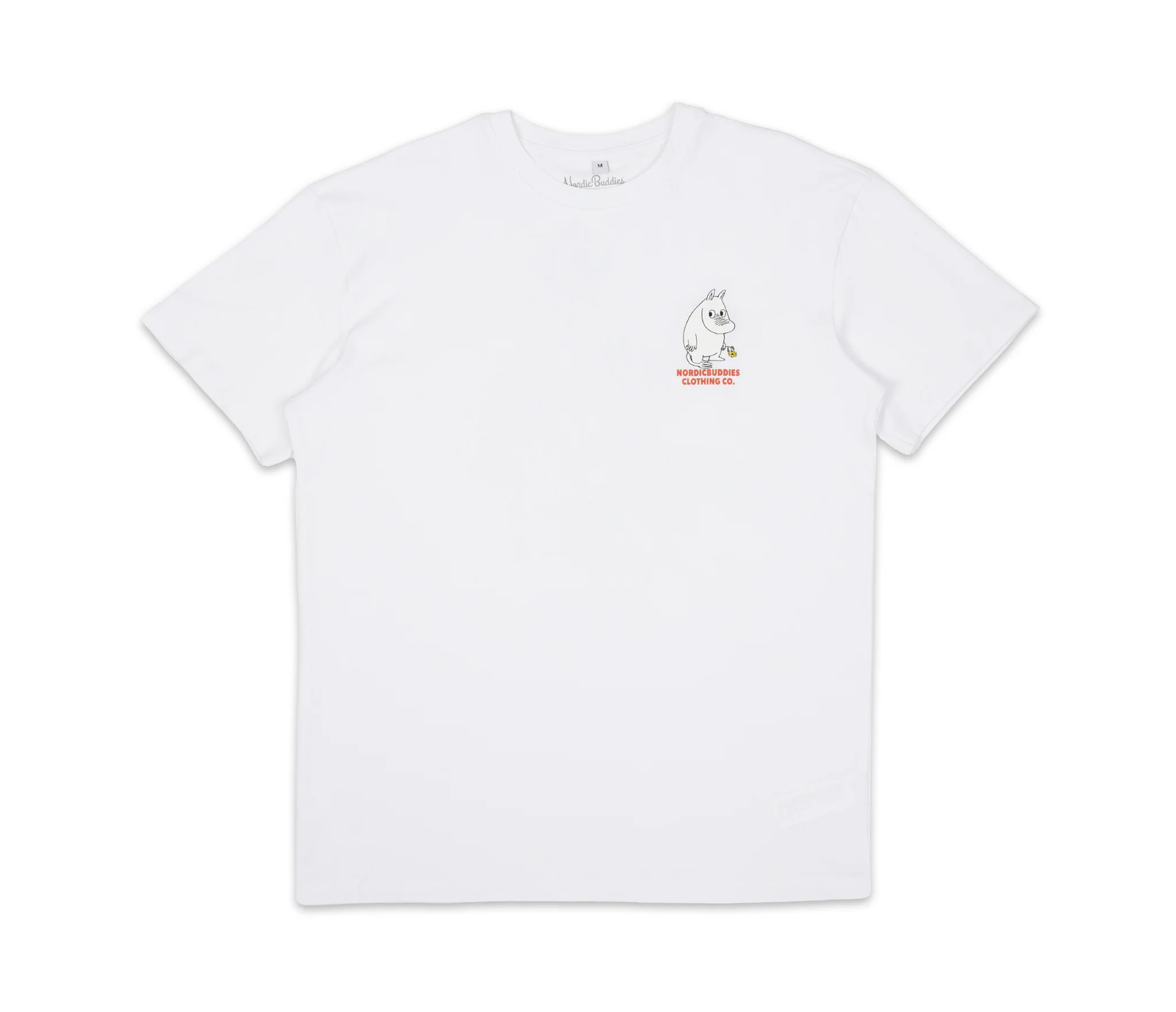 Muumitrolli „Flower“ T-särk unisex – valge - Pilt 5