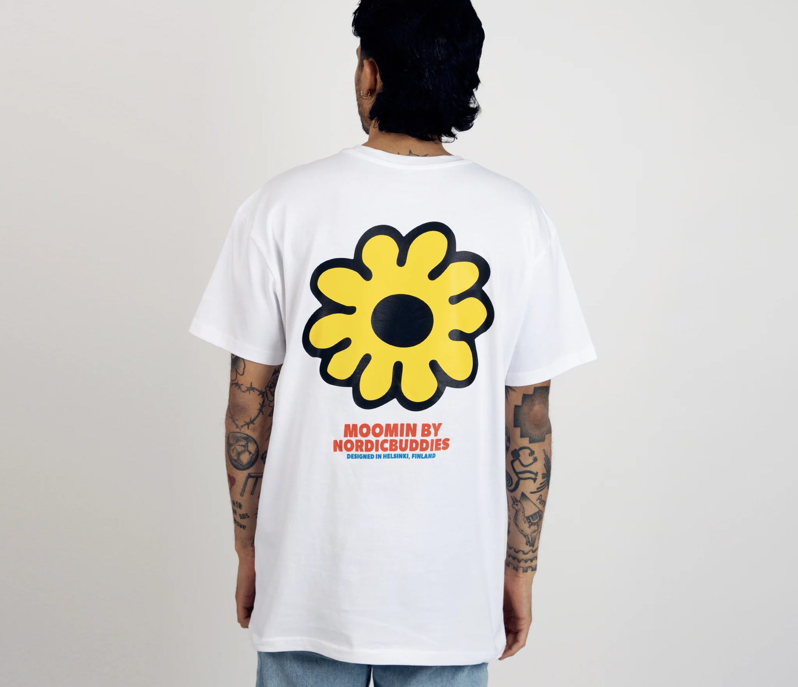 Muumitrolli „Flower“ T-särk unisex – valge - Pilt 6