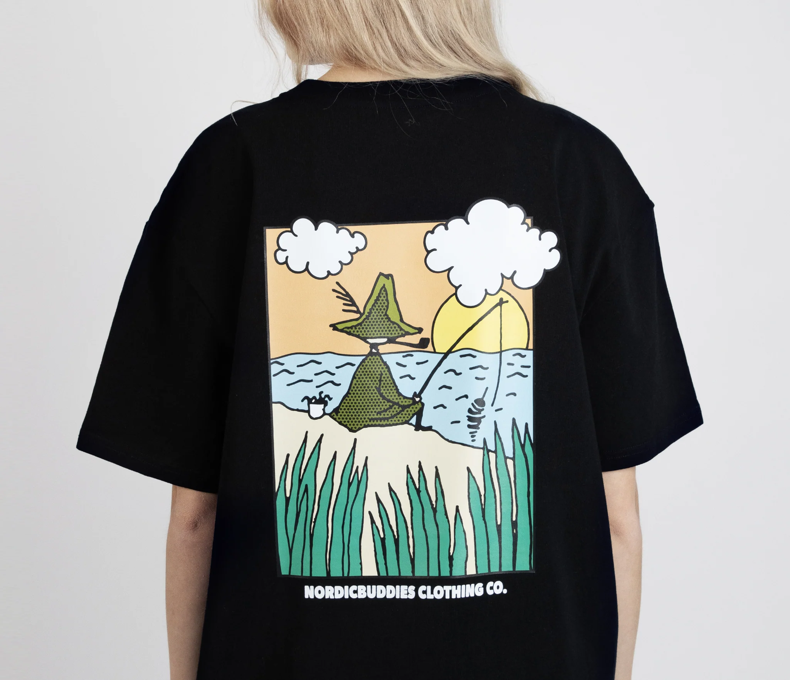 Nuuskmumriku kalastaja T-särk unisex – must