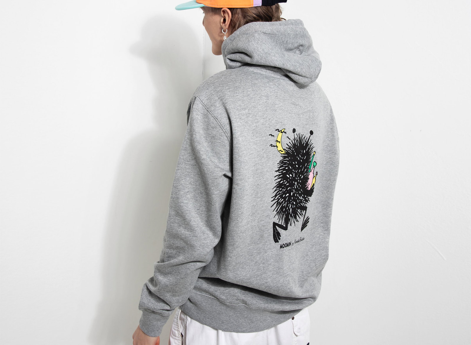 Stinky kapuutsiga pusa unisex – hall - Pilt 7