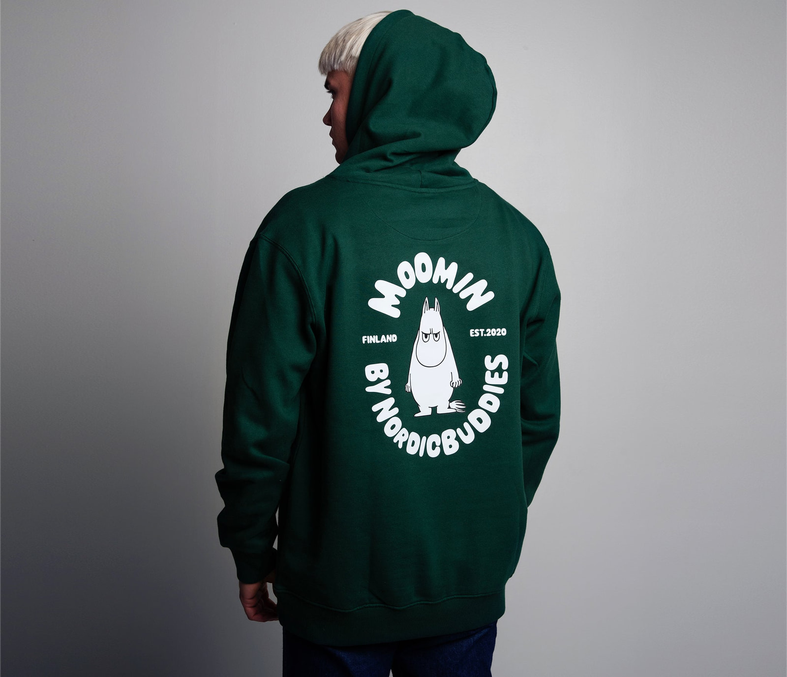 Muumi kapuutsiga pusa unisex – roheline