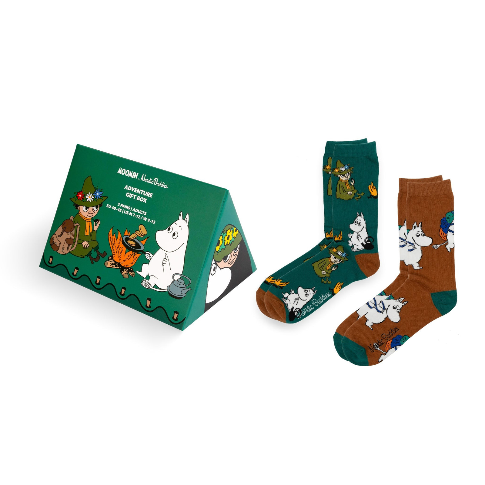 Muumi „Adventure“ sokikomplekt meestele kinkekarbis (2 paari)