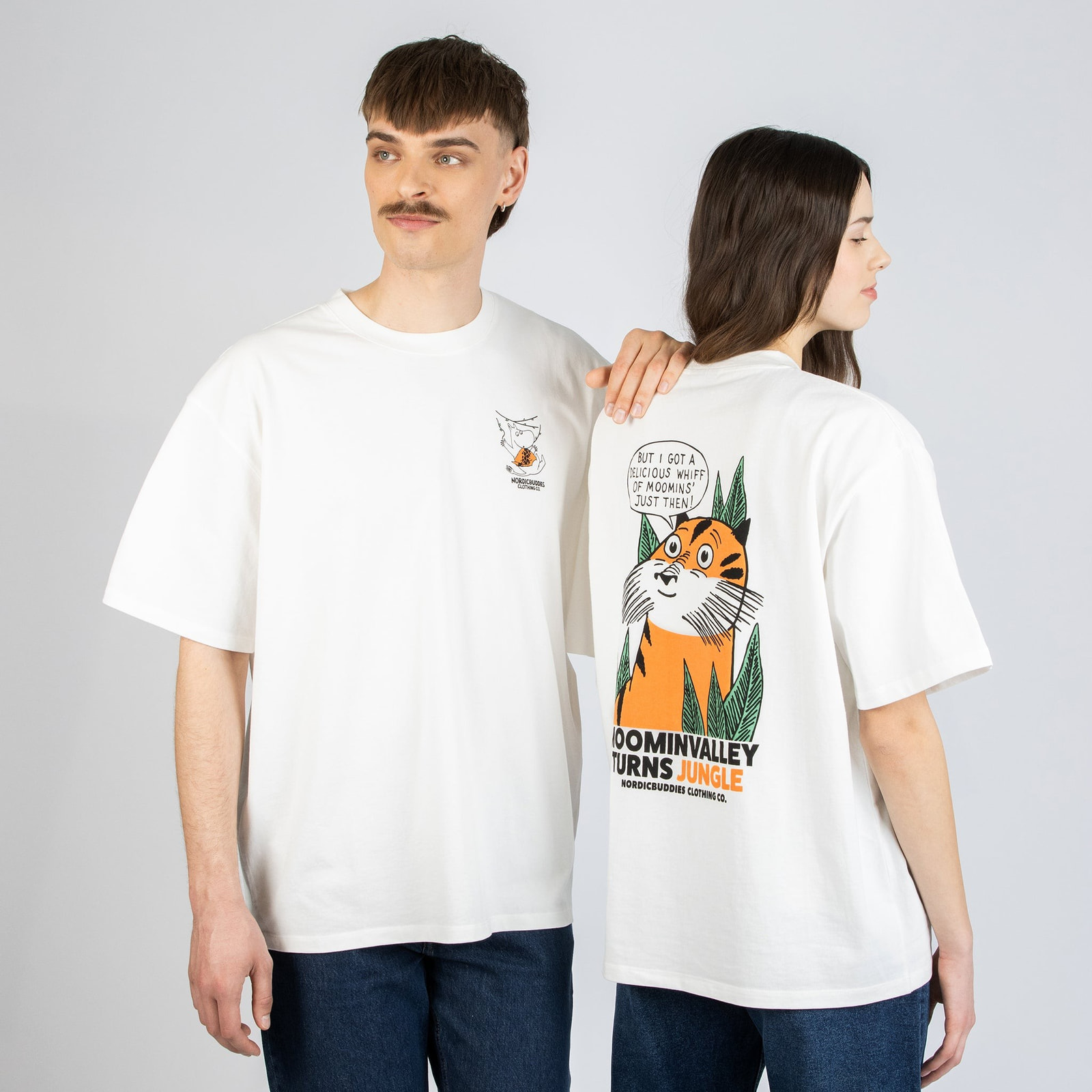 Muumi 80 Tiger T-särk unisex – valge - Pilt 2