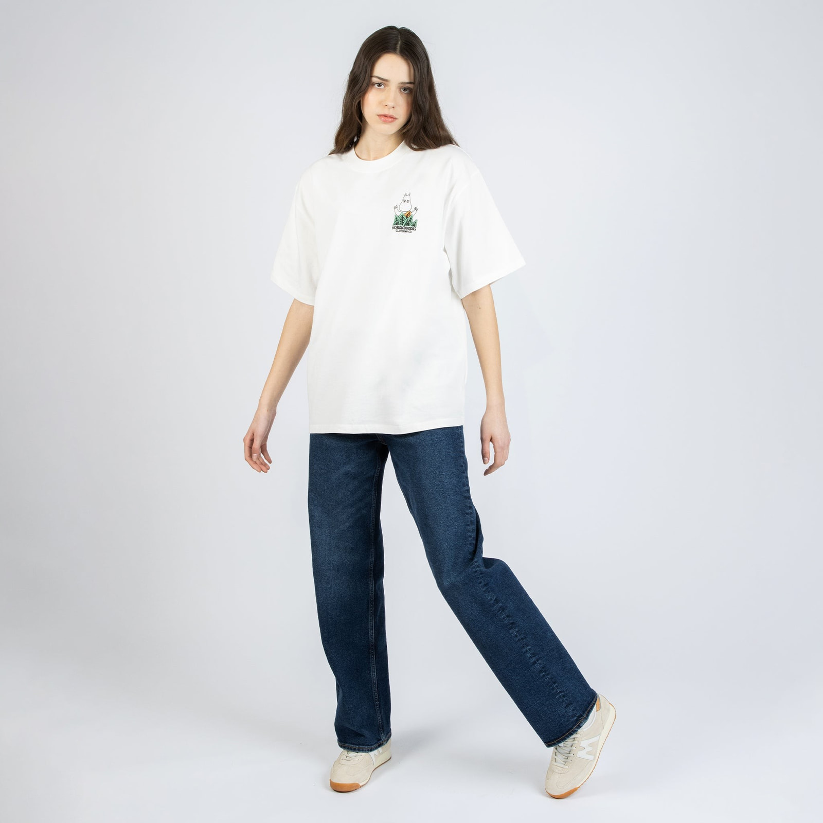 Muumi 80 Jungle T-särk unisex – valge - Pilt 3
