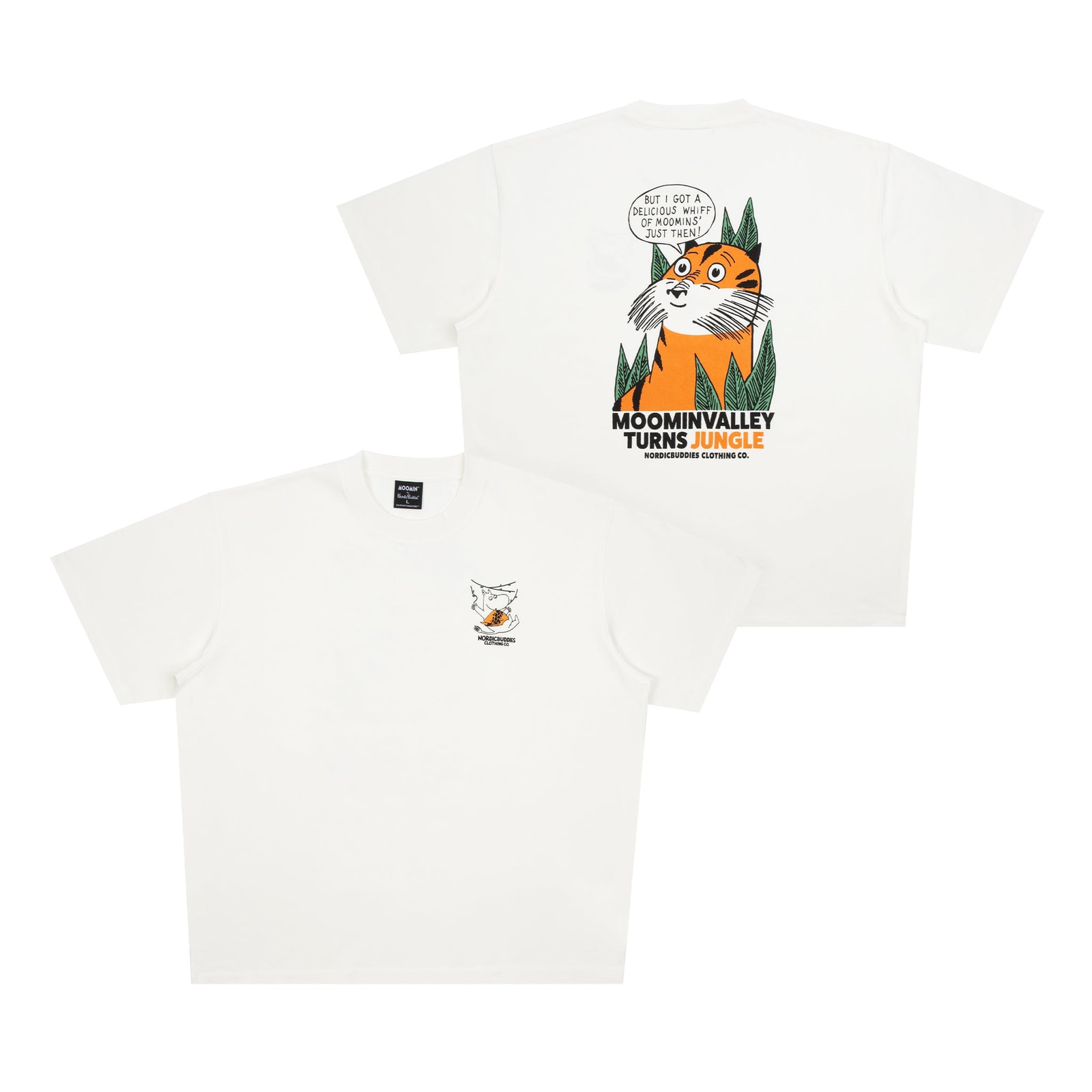 Muumi 80 Tiger T-särk unisex – valge - Pilt 7