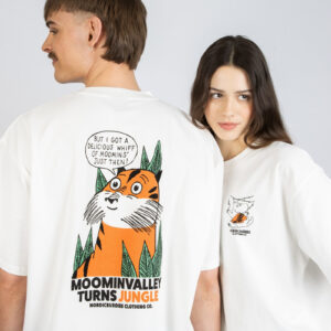 Muumi 80 Tiger T-särk unisex – valge