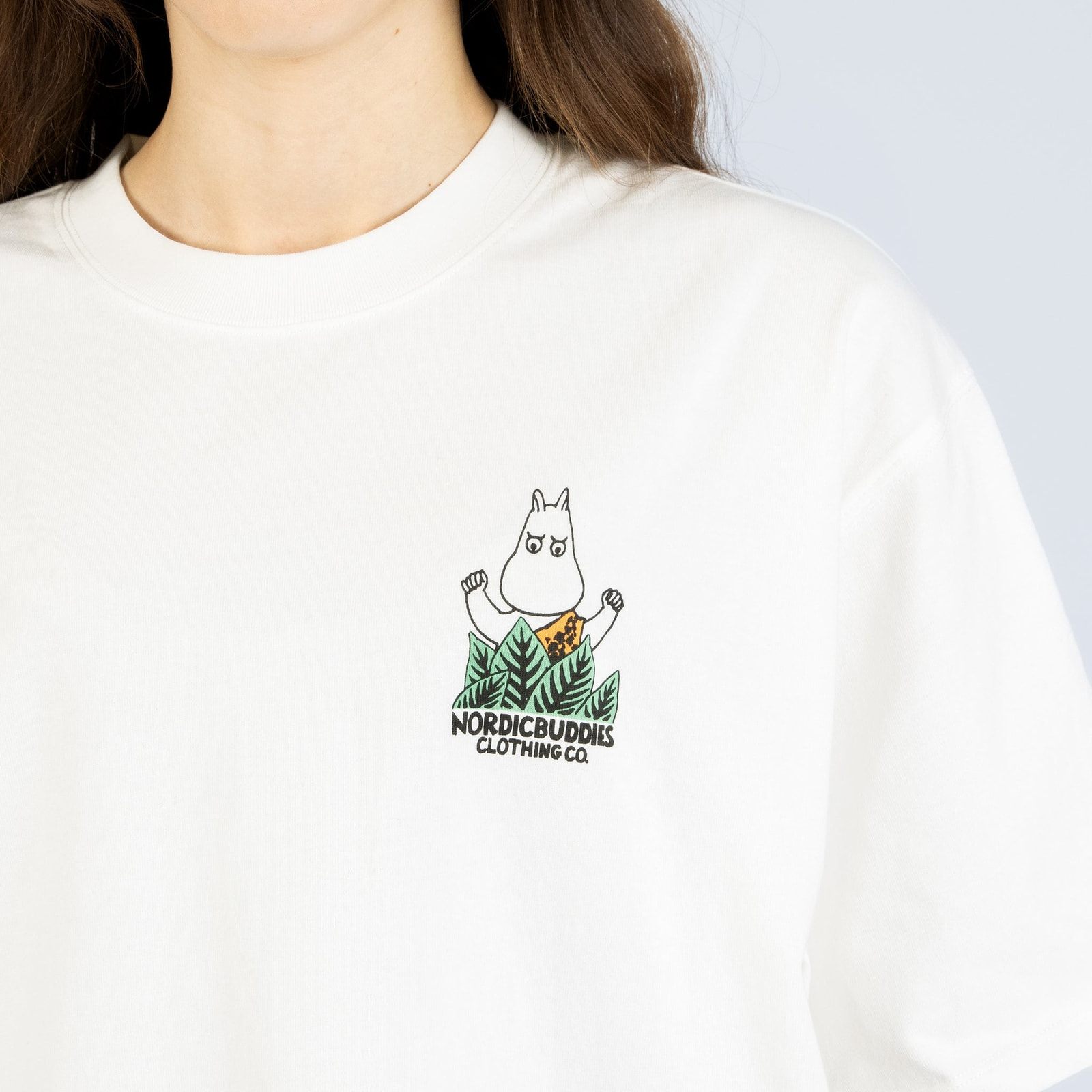 Muumi 80 Jungle T-särk unisex – valge - Pilt 7