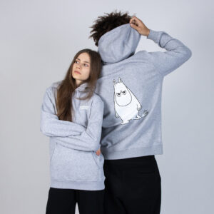 Muumitrolli „Temper“ kapuutsiga pusa unisex – hall