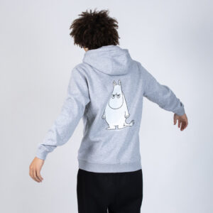 Muumitrolli „Temper“ kapuutsiga pusa unisex – hall