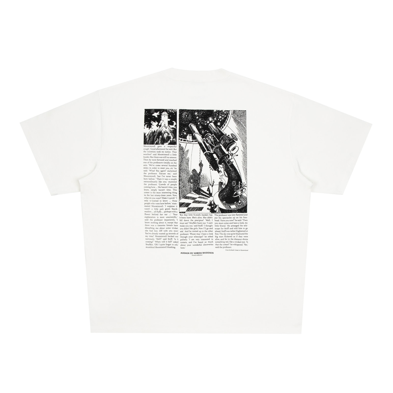 Muumi Novels T-särk unisex – valge - Pilt 2