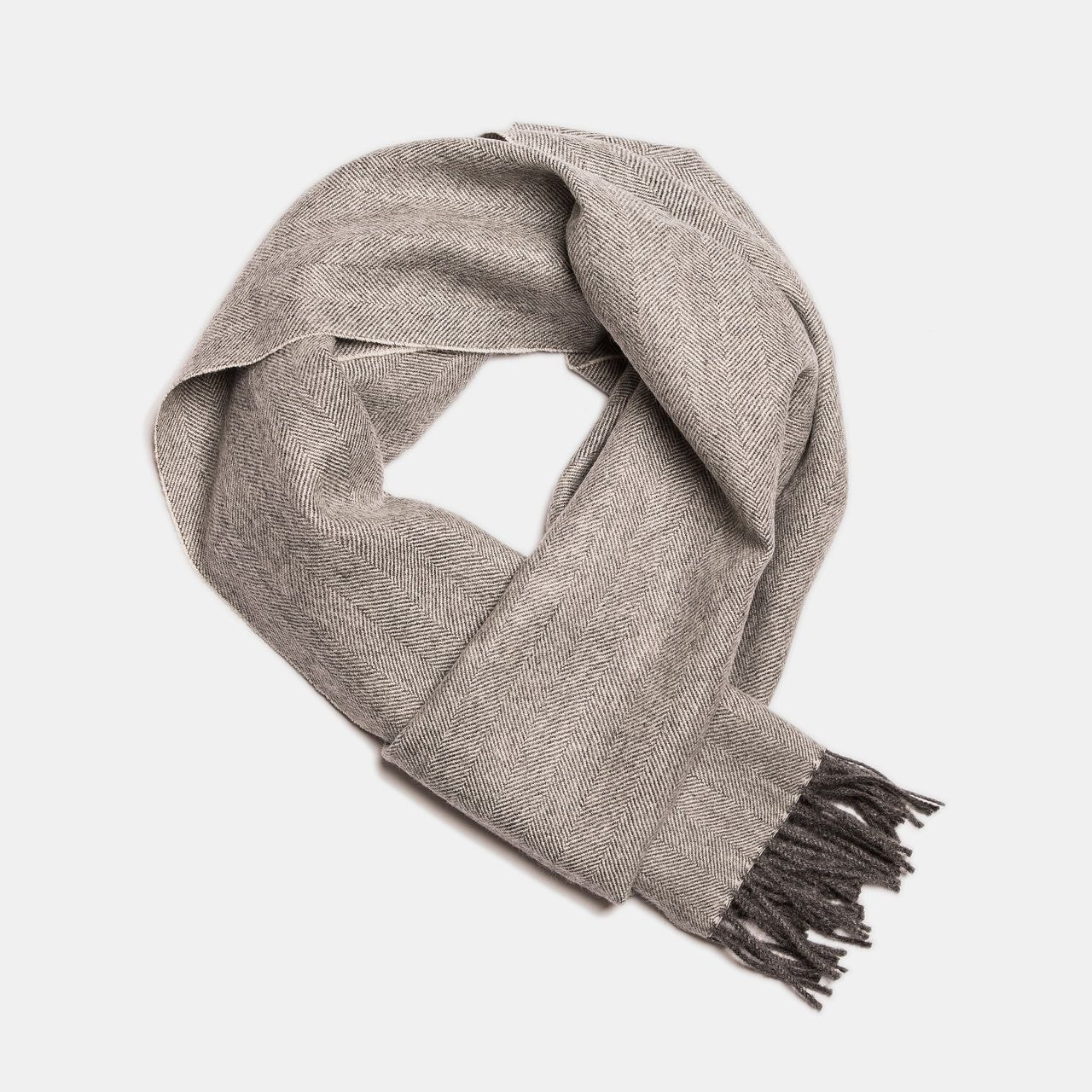 ALPAKA Exclusive Fishbone kalasabamustriga beebialpakavillast sall - Pilt 24