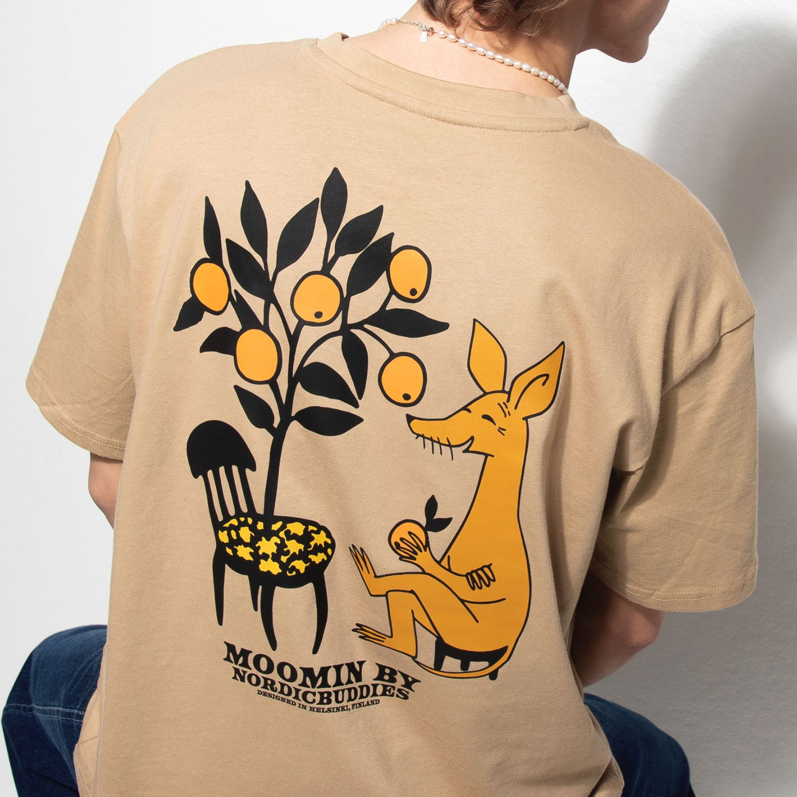 Sniffi T-särk orgaanilisest puuvillast unisex – beež